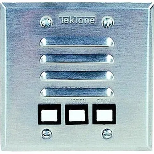 TekTone IR207B Tek-ENTRY 2-Gang Flush Mount, Stainless-Steel Apartment station, 4-Wire