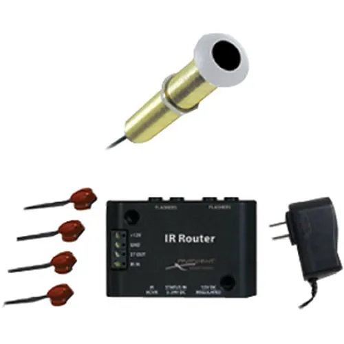 Proficient IRFISHEYEKIT IR Fish Eye Kit with IR Receiver, Router, Single Flashers and Power Supply
