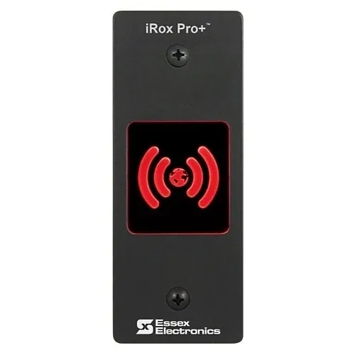 Essex IRXPO-1B iRox Plus Narrow Dual Frequency Reader with MultiCLASS SE, Wiegand/OSDP, Black Faceplate