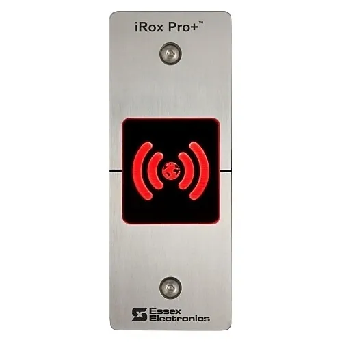 Essex IRXPO-1S iRox Plus Narrow Dual Frequency Reader with MultiCLASS SE, Wiegand/OSDP, Stainless Faceplate