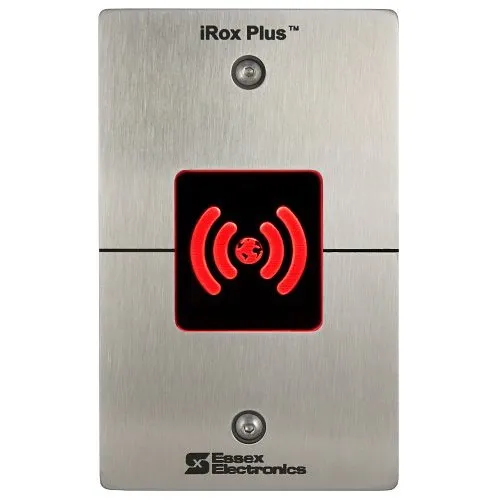 Essex IRXPO-2S iRox Plus Single Gang Dual Frequency Reader with MultiCLASS SE, Wiegand/OSDP, Stainless Faceplate