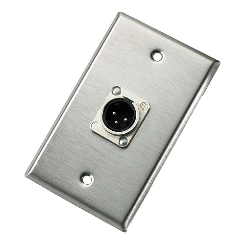NEUTRIK 103M Single Male Wall Plate for NC3MD-L-1
