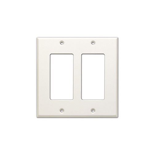 RDL CP-2 Double Cover Plate, Compatible with Decora Style Products, White