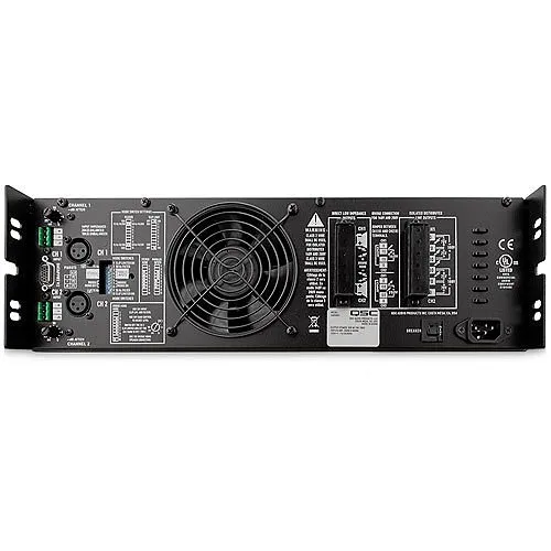 QSC ISA800TI 2-Channel Power Amplifier, 450 Watts per Channel, 8 Ohms Stereo Amp with 70V Transformer