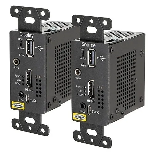 Hubbell ISFHD5BK HDBaseT 4K HDMI Extender with 110 Punch Down Kit