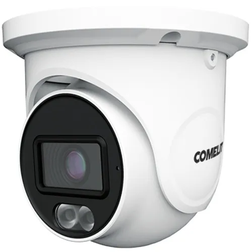 Comelit IT04N2FA Next Series ColorUP 4MP Turret IP Camera with Built-in Microphone, 2.8mm Fixed Lens, White