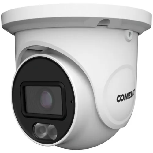 Comelit IT08N2FA Next Series ColorUP 8MP Turret IP Camera with Built-in Microphone, 2.8mm Fixed Lens, White