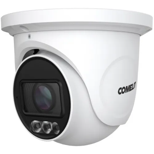 Comelit IT08N2ZA Next Series ColorUP 8MP Turret IP Camera with Built-in Microphone, 2.8-12mm Motorised Lens, White