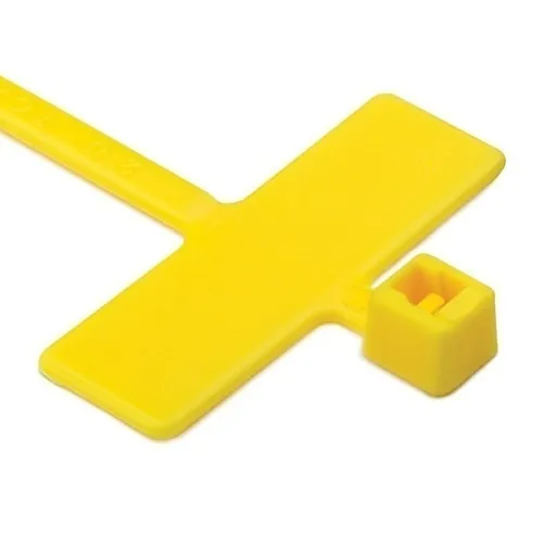 HellermannTyton IT18R4L4 ID Marker Tie, 200-Pack, Yellow