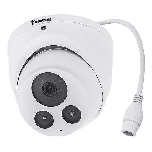 VIVOTEK IT9380-H C-Series 5MP WDR Pro Smart Turret IP Camera, 2.8mm Fixed Lens, IR, White