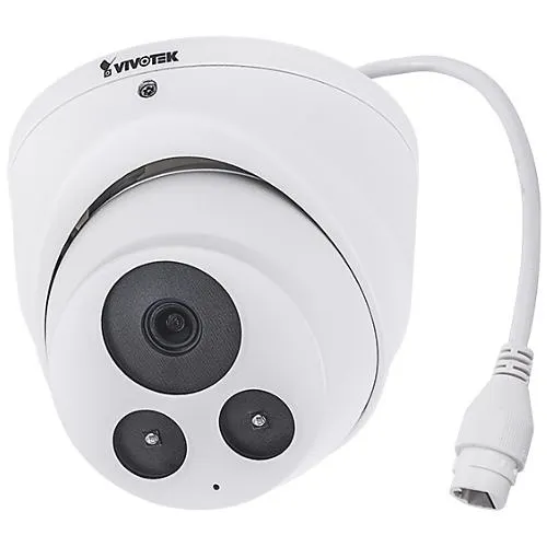 VIVOTEK IT9380-HF3 C-Series 5MP Pro Smart IR Turret IP Camera, 3.6mm Fixed Lens, WDR, White