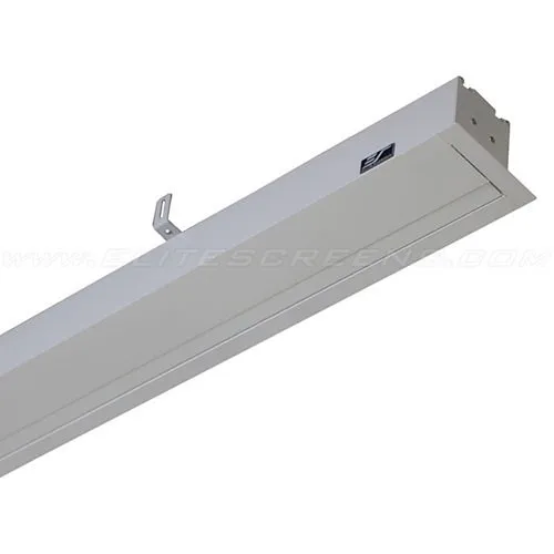 Elite Screens Evanesce Tab-Tension 120" Diagonal CineWhite In-Ceiling Electric Motorized Front Projection Screen with 8" Top Drop