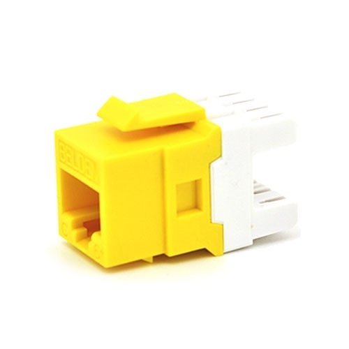 Belden AX104191 CAT6 Plus Modular Jack, RJ45, KeyConnect Style, Single Pack, Yellow