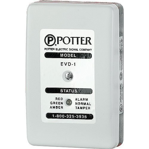 Potter EVD-1C Safe Pak Electronic Vibration Detection System with Detector and HSC-High Security Safe Contact