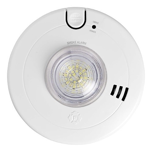 BRK SM110LED-AC Hardwired Smoke Alarm with LED Strobe and 10-Year Battery Backup