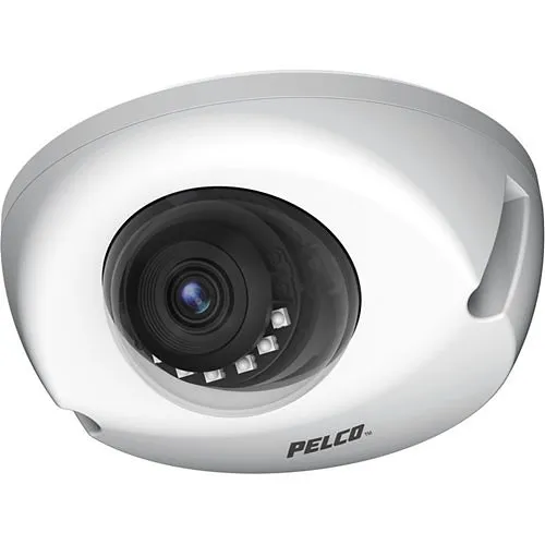 Pelco IWP233-1ERS Sarix Professional 2MP Outdoor IP Wedge Dome Camera, 2.8mm Lens, Signal White