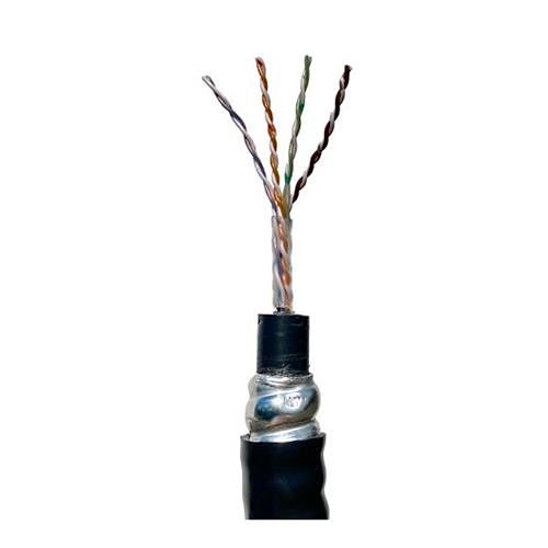 Paige 258802404 GameChanger 22/4pr Solid,C1/D1 Hazardous Location Cable, Non-Plenum, Armored Black Jacket, Sold by the Foot