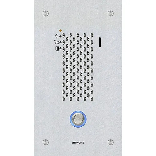 Aiphone IX-SSA IP Audio Door Station, SIP Compatible, Vandal Resistant, Stainless Steel