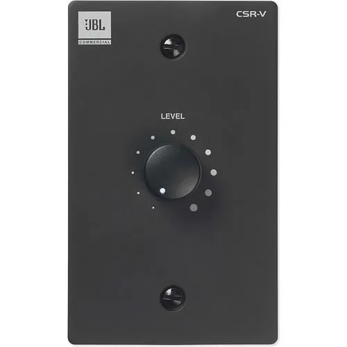 JBL Professional CSR-V Wall Mounted Volume Controller for CSM Mixers, Black
