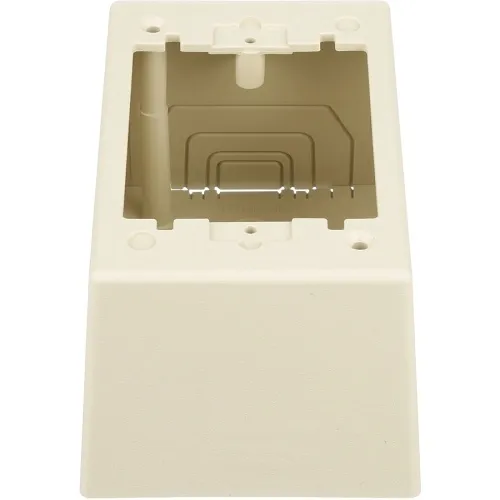 Panduit JBP1DEI Surface Mounting Box, Single Gang Power Rated 2-Piece Deep Outlet
