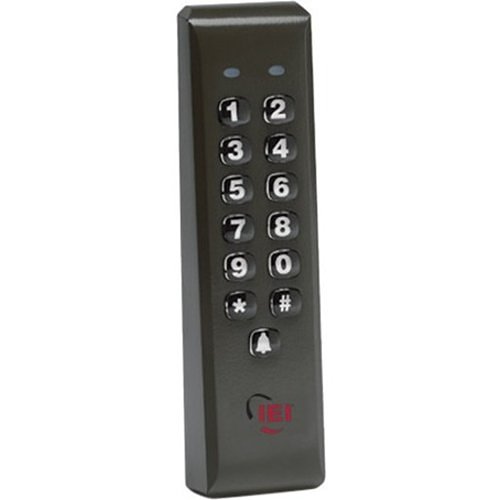 Linear 212ILM-BZ 212 Mullion Standalone, Indoor/Outdoor Mullion-Mount Weather Resistant Access Control Keypad, Bronze