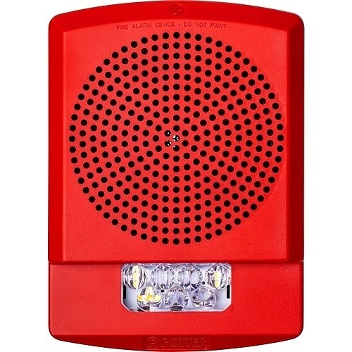 Potter PE-LFHSR Wall Sounder Strobe, FIRE, Red