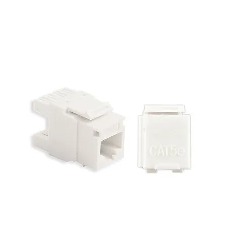Primex 125-0949-WT CAT5e UTP Keystone Jack, 110 IDC, 90-degree HD, White