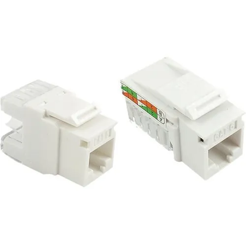 Primex 125-0946-WT CAT6 RJ45 Jacks, 110, IDC