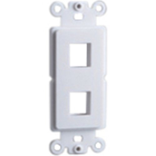 DataComm 20-5152 Decor Plate Insert for Keystones, White