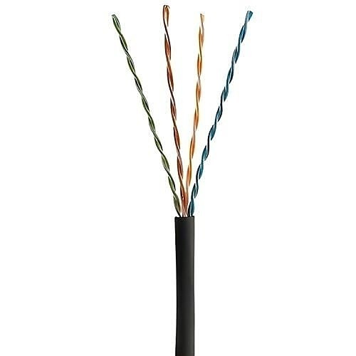 PureNet U6500-004-PBK2 CAT6 23/4 Pair Unshielded Solid BC UTP Cable, Plenum, 100' (304.8m), Black