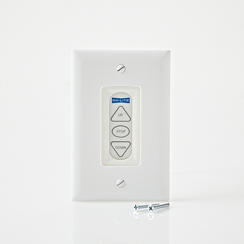 Da-Lite DL16622 Smart Low Voltage Wall Switch, White