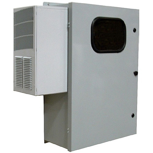 Mier BW-124ACHTW Type 4 Outdoor Enclosure with Thermostat, Heater and AC Unit, Grey