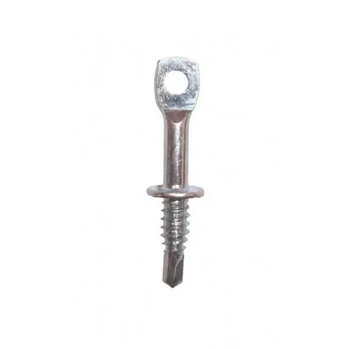 Platinum Tools JH941-100 J-Hook Mounting Eye Lag Screw, 2", 100-Pack