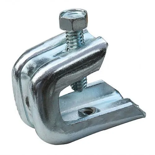 Platinum Tools JH965-50 Pressed Beam Clamp for 1/2" Flanges, 1/4-20 Threaded Rod, 50-Pack