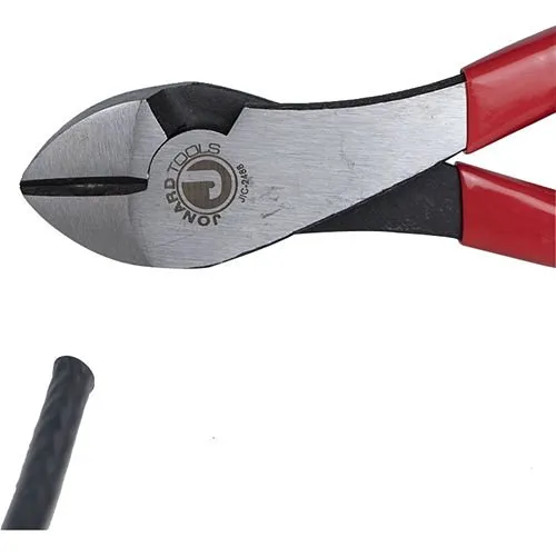 Jonard Tools JIC-2488 High Leverage Diagonal Cutting Pliers, Angled Head, 8"