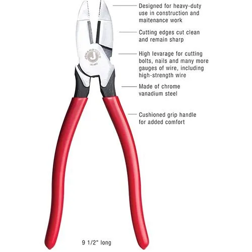 Jonard Tools JIC-683 Lineman's Side Cut Pliers