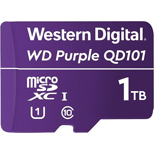 WD WDD100T1P0C QD101 Purple SC Micro SD Card for Surveillance Camera, 1TB