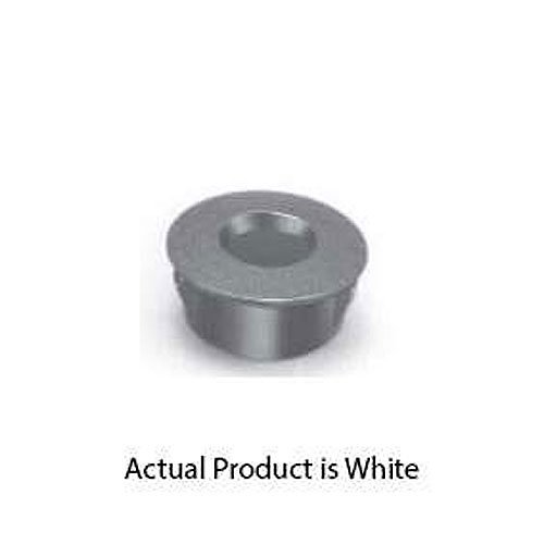 GRI A-87-W Recessed Adapter, 7/8" Diameter with 3/8" Hole, White