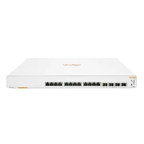 HPE JL805A#ABA Instant On Swtich Series 1960 12-Port 10Gb Aggregator Smart-Managed Layer 2+ Ethernet Switch, 12x 10GBase-T, 4x SFP+, Stackable