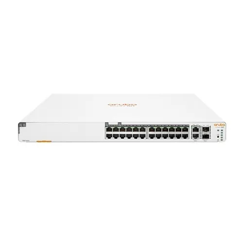 HPE JL807A#ABA Instant On Swtich Series 1960 24-Port Gb Smart-Managed Layer 2+ Ethernet Switch with PoE, 24x 1G, 2x 10GBase-T, 2x SFP+, 20x CL4, 4x CL6 PoE 370W, Stackable