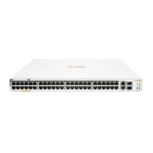 HPE JL809A#ABA Instant On Swtich Series 1960 48-Port Gb Smart-Managed Layer 2+ Ethernet Switch with PoE, 48x 1G, 2x 10GBase-T, 2x SFP+, 40x CL4, 8x CL6 PoE 600W, Stackable