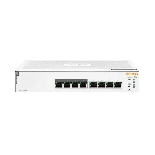 HPE JL811A#ABA Instant On Swtich Series 1830 8-Port Gb Smart-Managed Layer 2 Ethernet Switch with PoE, 8x 1G, 4x CL4 PoE 65W, Fan-less