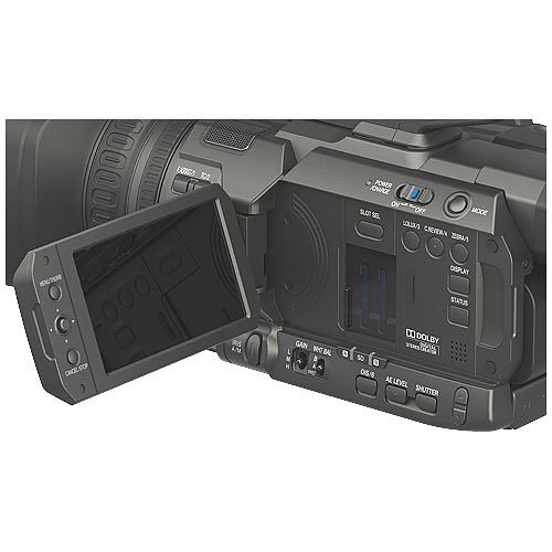 JVC GY-HM170 4KCAM Compact Professional Camcorder with Integrated 12x Optical Zoom Lens and Top Handle Audio Unit