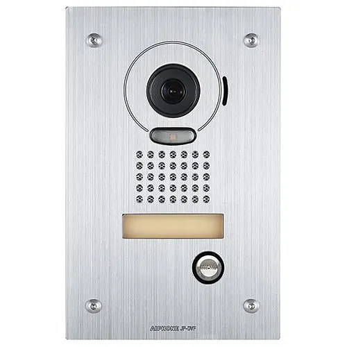Aiphone JP-DVF Video Door Station, Vandal Resistant Flush Mount, Stainless Steel