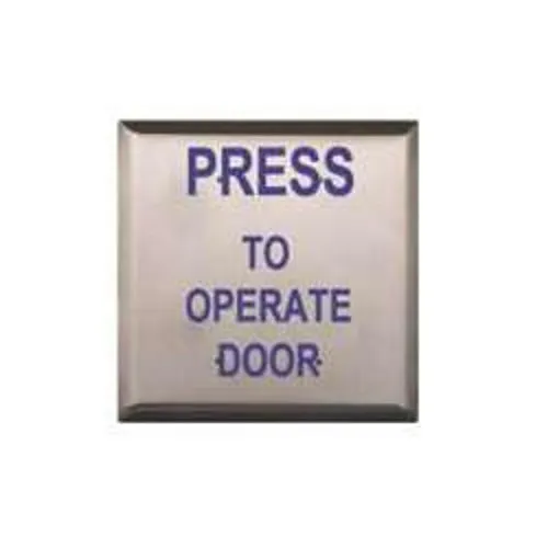 Alarm Controls JP3-2 Jumbo Push Plate, DPDT, 2A, Momentary Contacts