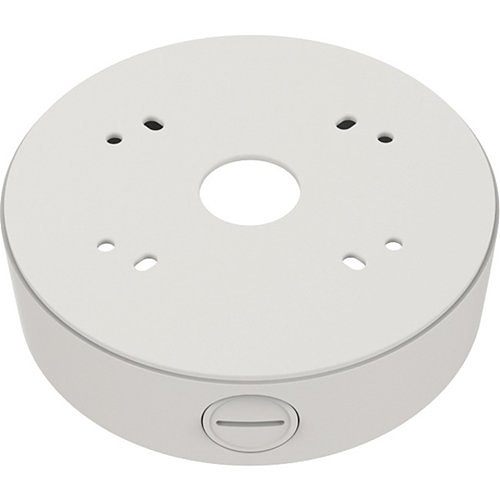 Hanwha SBF-100B1 Back Box for Select SNF, PNF, XNF and QNE Fisheye and Flateye Cameras, Ivory