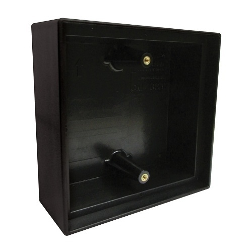 Camden CM-43CBL Surface Mounting Box, Black Flame/Impact Resistant Polymer, in. 5 in. 2 in.