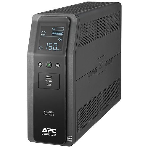 APC BN1500M2 UPS PRO BN 1500VA, 10-Outlets, 2-USB Charging Ports, AVR, LCD interface