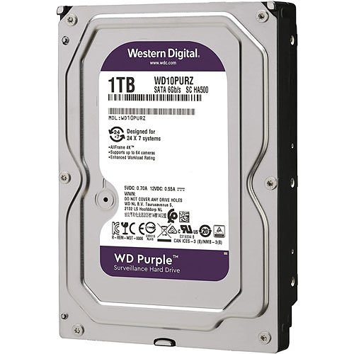 WD WD10PURZ WD Purple 1TB 3.5" SATA III Surveillance HDD