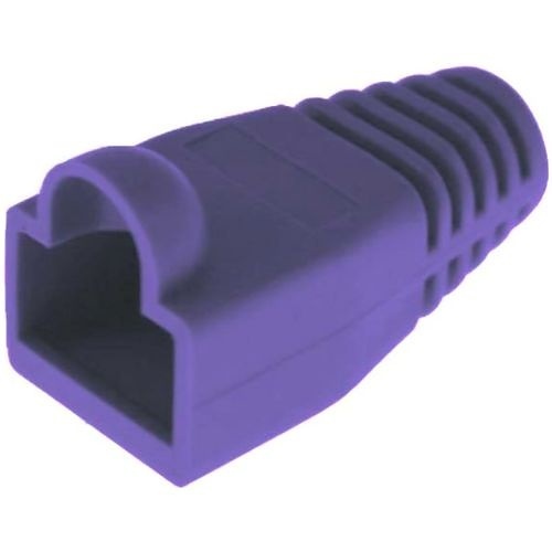 Platinum Tools 105088 6.5mm RJ-45 Boots Colored Boot, 100-Piece, Purple